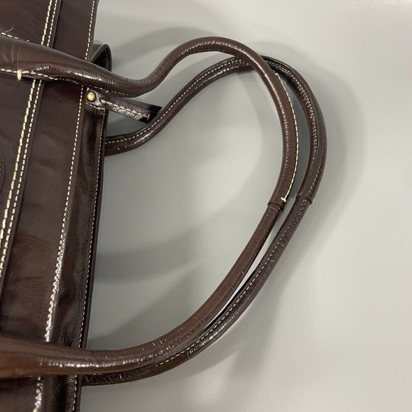 Coach Vintage # 11789 Large Leather Shoulder Bag In Chocolate Brown - Picture 11 of 15